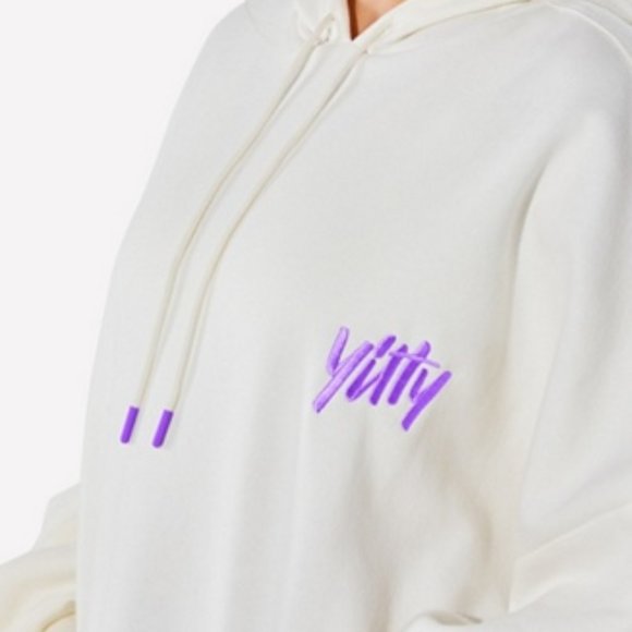 Major Label Oversized Hoodie - S - On My Ivories - NEW! - Picture 5 of 8